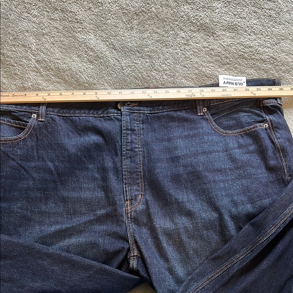 Old Navy High-Rise Button-Fly Slouchy Straight Cropped Jeans NWT 26 plus - Picture 5 of 12